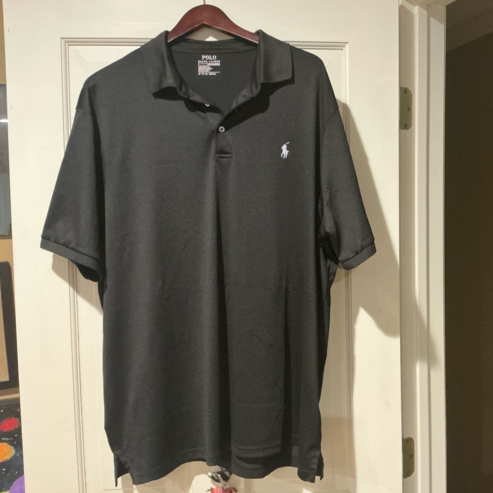 Polo by Ralph Lauren Men's Performance Black Polo Shirt